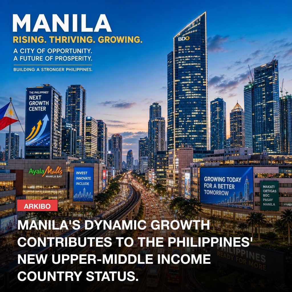 Gidak-on sa Pilipinas Ingon nga Upper-Middle Income Country